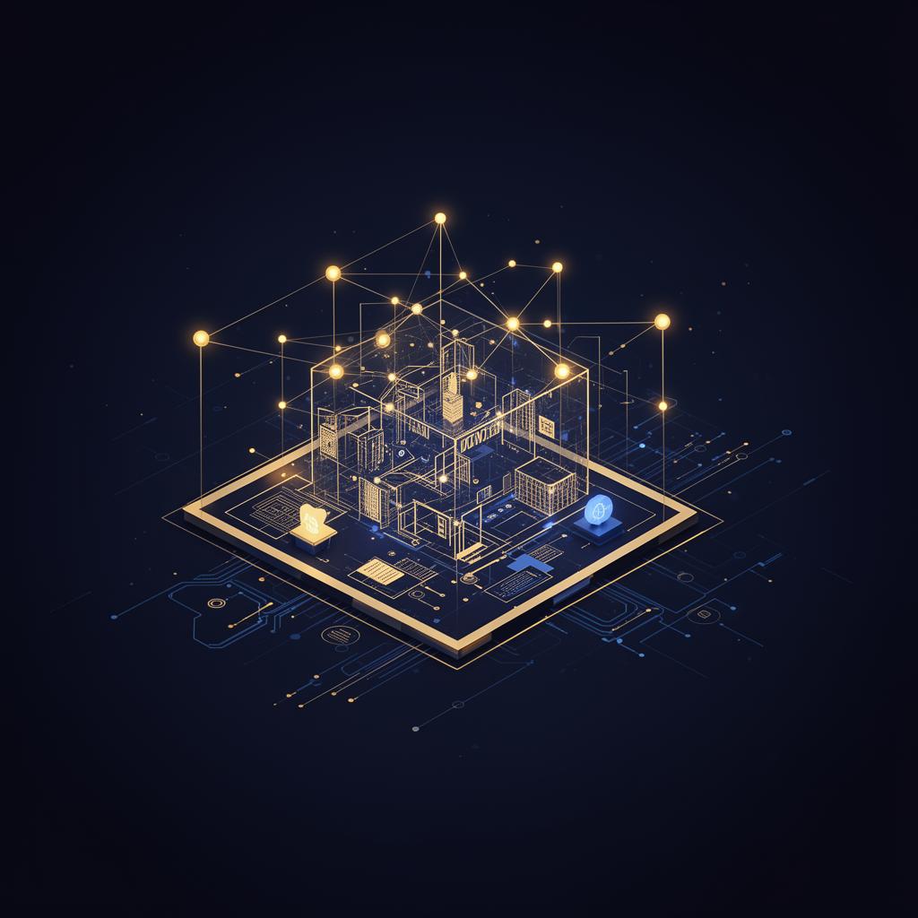 Abstract visualization of an AI readiness framework for K–12 systems